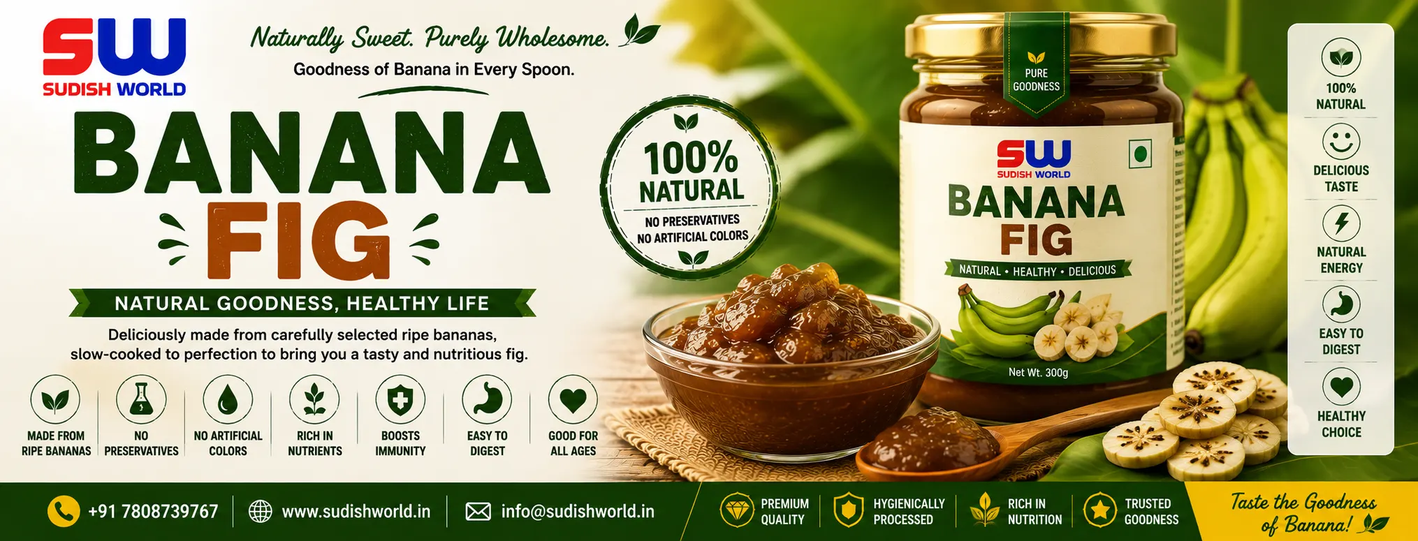 Banana fig product by Sudish World Solutions