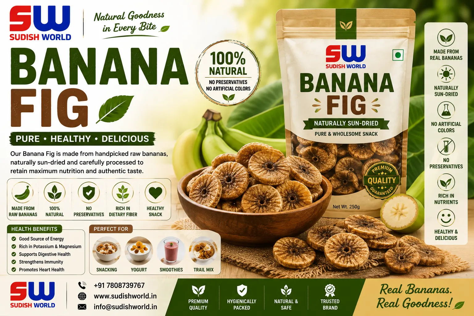 Banana fig product by Sudish World Solutions