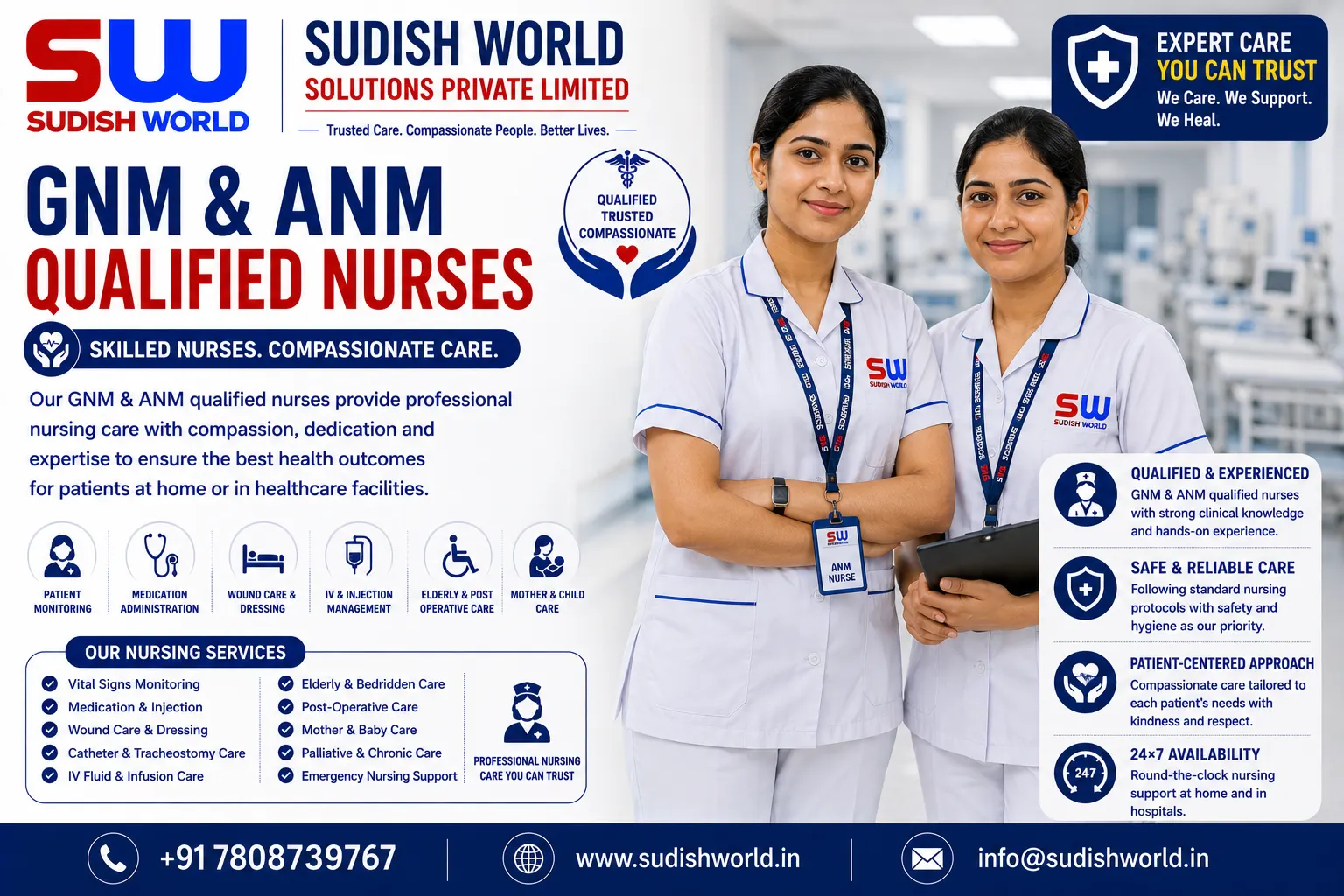 GNM and ANM qualified nurse on duty in Bihar