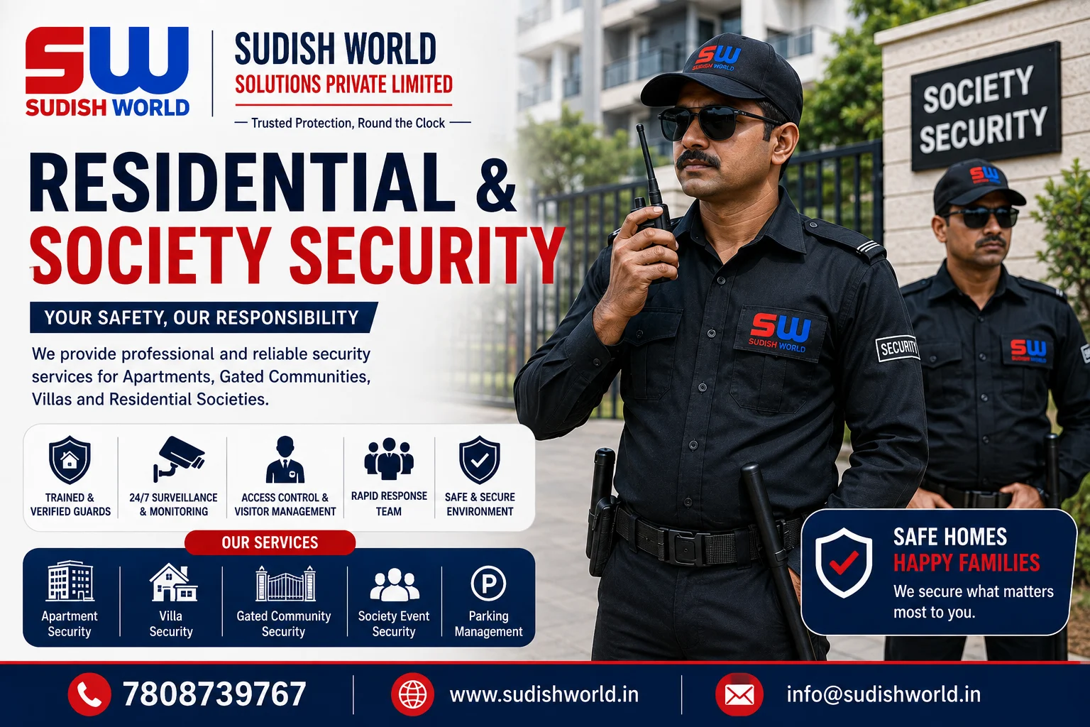 Residential and society security guard