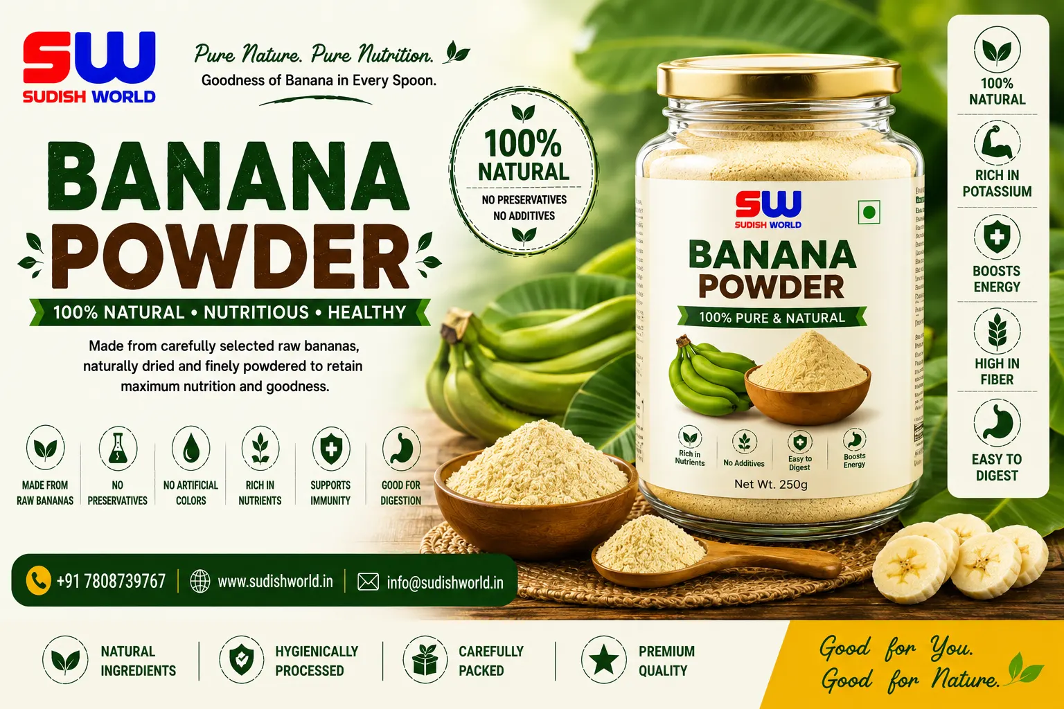 Benefits of Banana Powder for Human Health | Sudish World