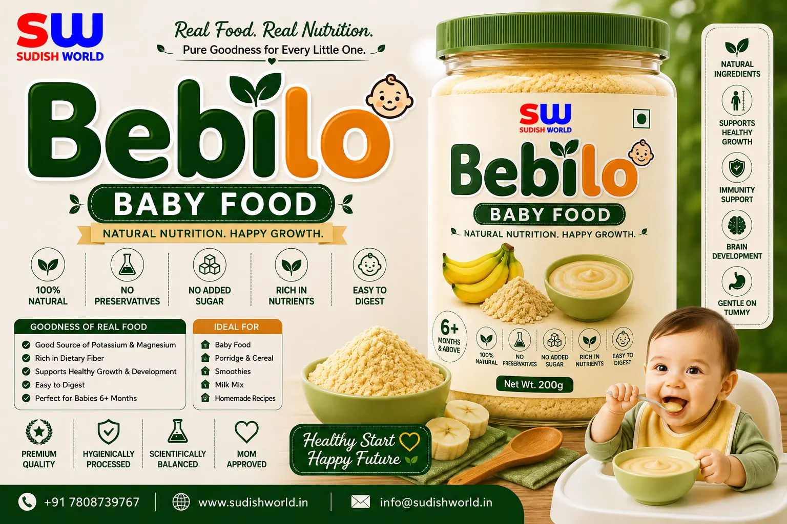 Bebilo Baby Food – Natural & Nutrient-Rich Baby Food | Sudish World Solutions