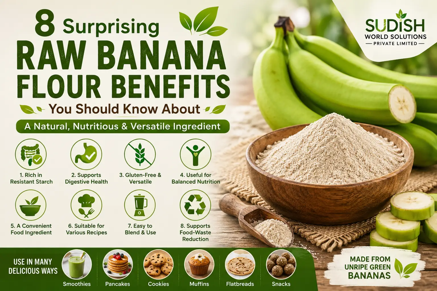 8 Surprising Raw Banana Flour Benefits You Should Know About