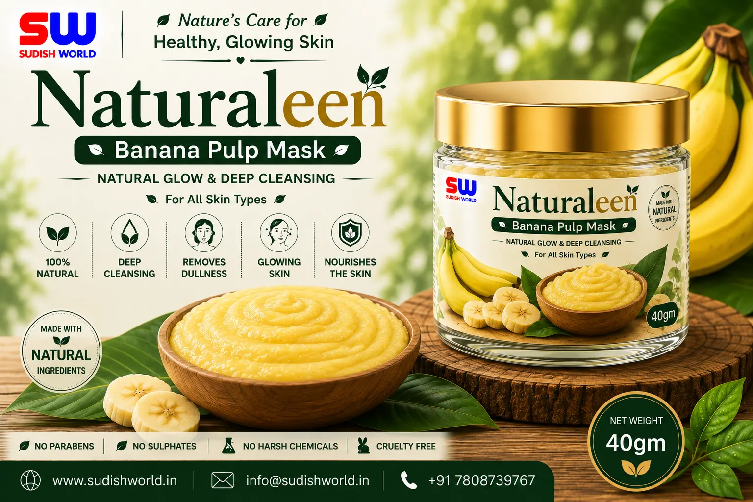 Naturaleen (Banana Pulp Mask)