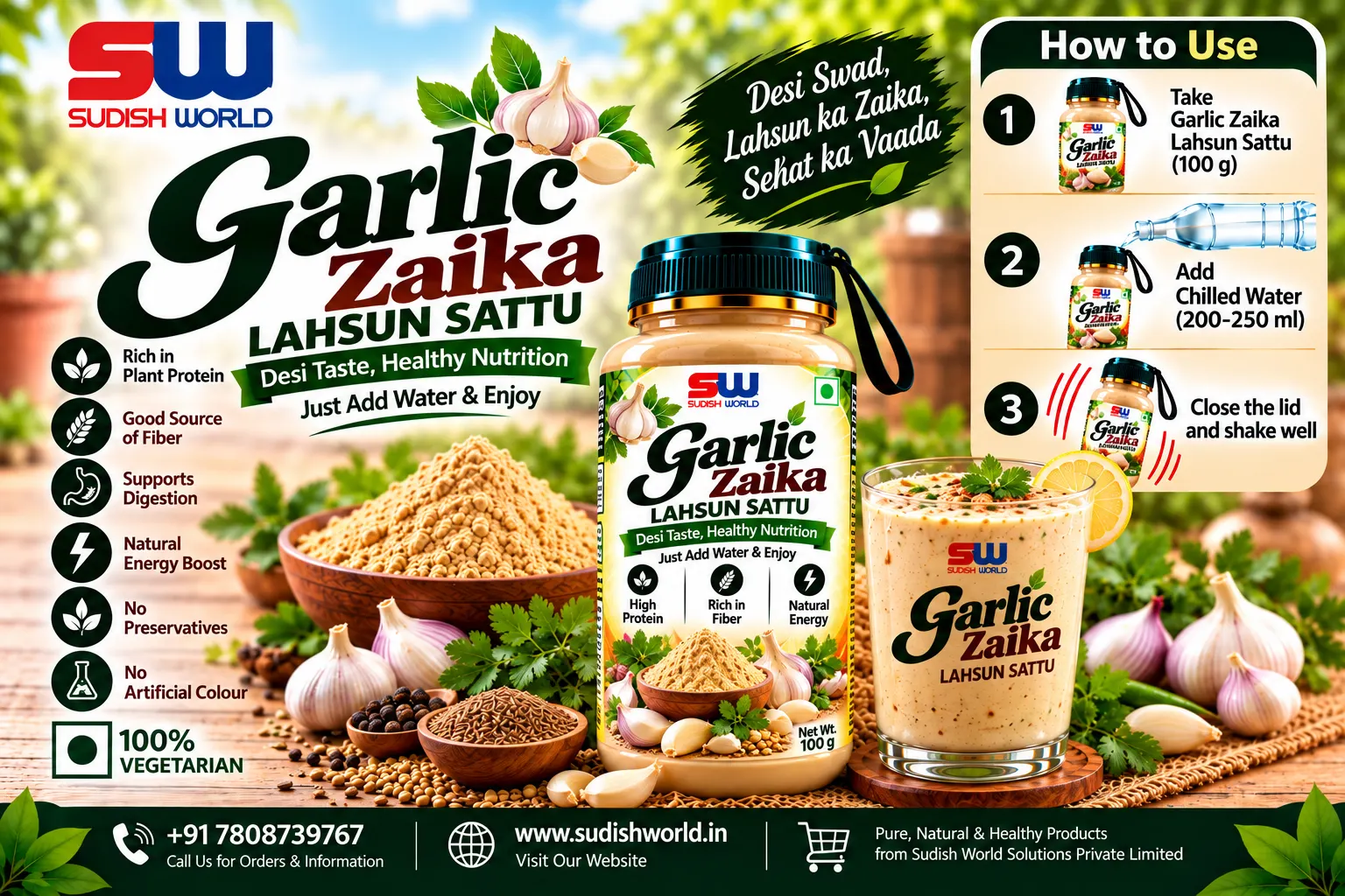 Garlic Zaika Sattu