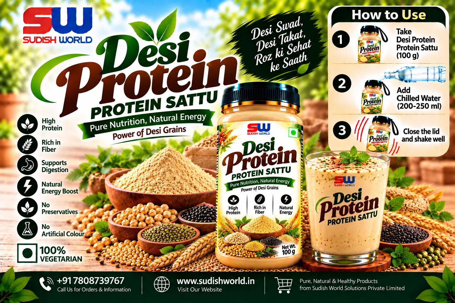 Desi Protein Sattu