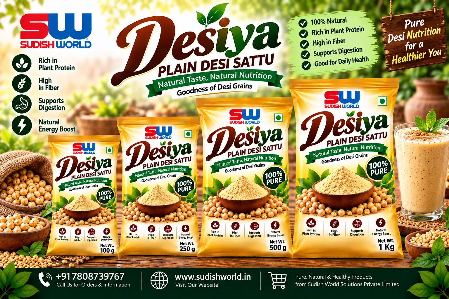 Desiya (Plain Desi Sattu)