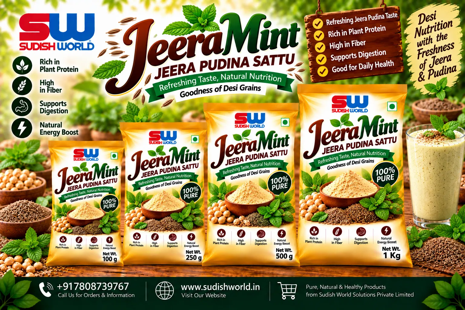 JeeraMint (Jeera Pudina Sattu)