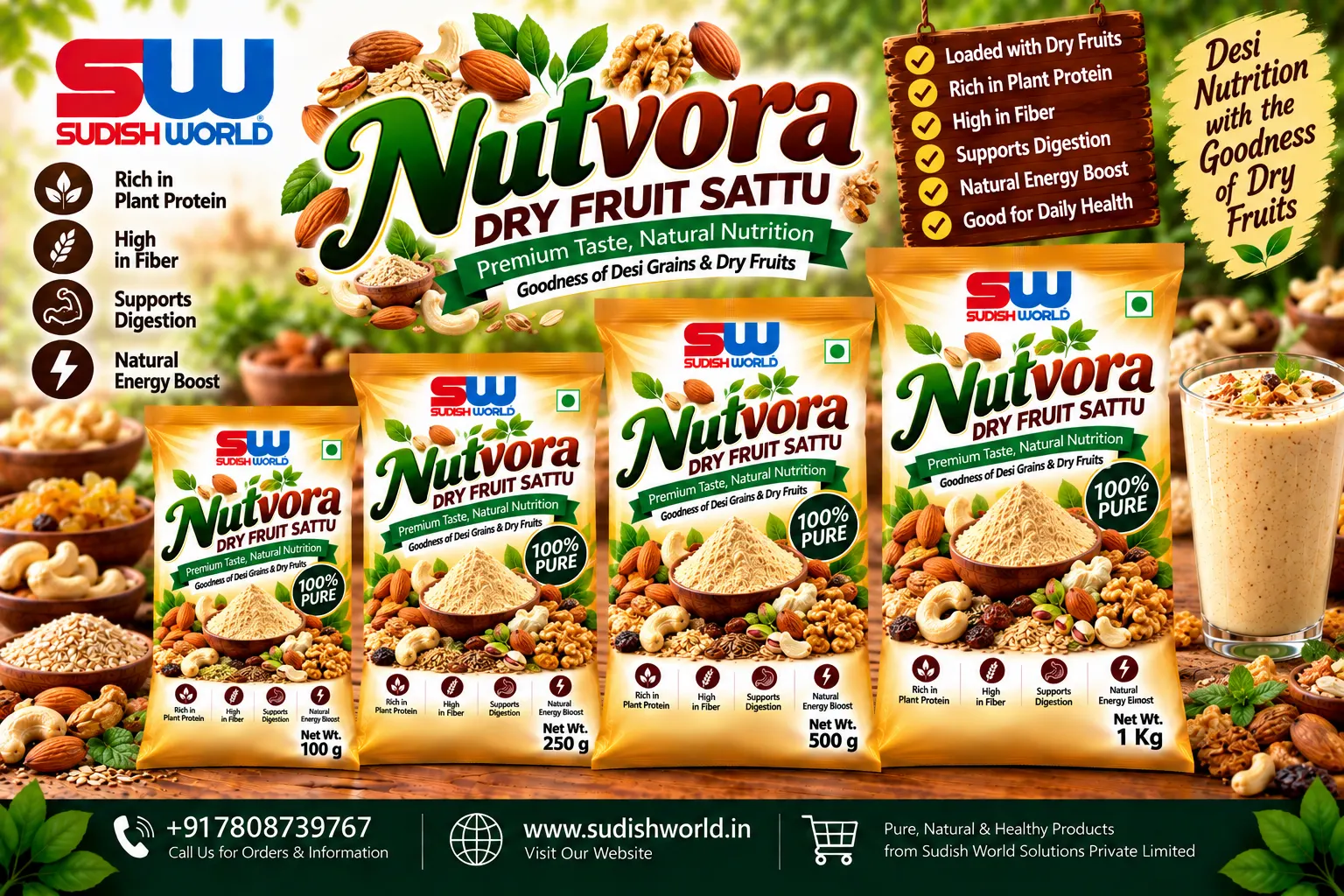 Nutvora (Dry Fruit Sattu)